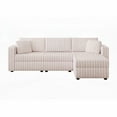 thumbnail image 2 of 106.3" Soft 3-Person Sofa with Hydraulic Lift & Washable Cushions | Bedroom Light Pink, 2 of 11