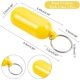 thumbnail image 2 of 4 Pcs Floating Foam Key Plastic Keychain, Approx 9cm Pill Shaped Floating Keychain Floating Keyring for Boating Fishing, Sailing and Outdoor Sports, 2 of 5