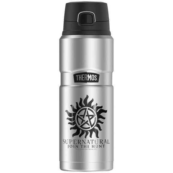 Supernatural Anti Possession Symbol, THERMOS STAINLESS KING Stainless Steel Drink Bottle, Vacuum insulated & Double Wall, 24oz