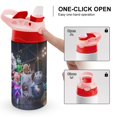 thumbnail image 4 of Movie Sing 2 Kids Water Bottle with Silicone Straw And Spill-Proof Lid, 12 Oz Stainless Steel Double-Wall Vacuum Insulated Water Bottles for Boys Girls, 4 of 8