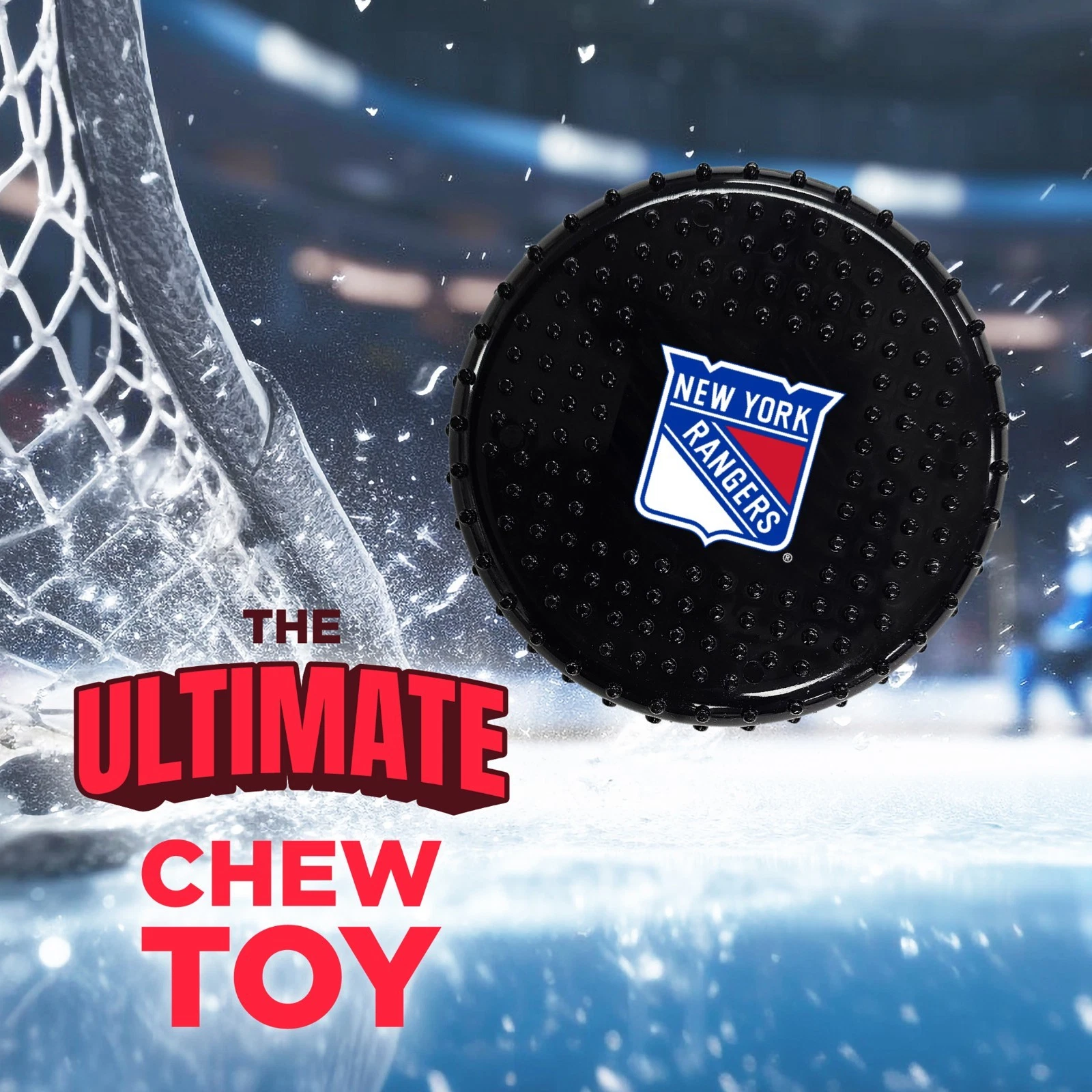 Pets First NHL Hard-Nylon Pet Toy Flavored Dog Chew Toys for Aggressive Chewers
