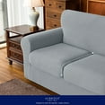 Subrtex 4Piece Stretch Textured Grid Sofa Cover Slipcover,Separate
