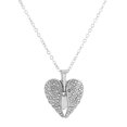 thumbnail image 5 of Collar de alas de moda coreana JAMW Diseño de lujo de luz femenina Temperamento versátil Colgante de cadena de clavícula de circón con microincrustaciones juego de 3 piezas dorado plateado negro, 5 of 5