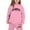 Pink, variant on Kiijoy Toddler Girls Sweatsuit Los Angeles Print Active Hoodie and Joggers Set, Sizes 3-4T