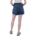 thumbnail image 2 of Tommy Jeans Womens Distressed High Rise Denim Shorts, 2 of 2