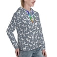 thumbnail image 6 of Lsque Poodle Dog Pattern Casual Women's Hoodie,Hooded Sweatshirt with Kangaroo Pocket,Pullover Hoodie with Eye-catching Drawstrings-Large, 6 of 7