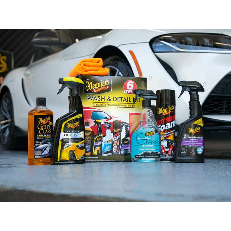 Meguiar's Ultimate Wash and Wax Kit Car Surfaces/Glass Cleaner