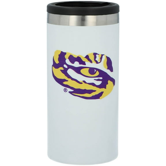 LSU Tigers Team Logo 12oz. Slim Can Holder