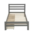 thumbnail image 3 of Twin size Gray Low Profile 2 Drawer Storage Platform Bed, 3 of 5
