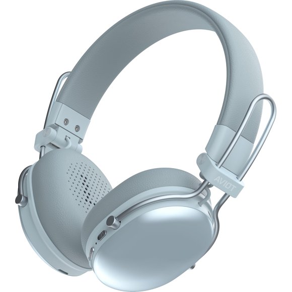 AVIOT WA-Q1 Auriculares Inalámbricos con Cancelación de Ruido | On‑Ear, 55 h de Reproducción, Carga Rápida, Drivers, Diseño Elegante, Ligero, Ajuste Cómodo, Diseño Compacto Plegable (BL)