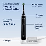 Oral-B Toothbrush, Pro 5000 Smartseries Power Rechargeable Electric Toothbrush with Bluetooth Connectivity - Black