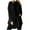Black, variant on SHTXOZHI Fall Jacket for Women Long Sleeve Knit Cardigan Casual Fall Hooded Coat with Pockets