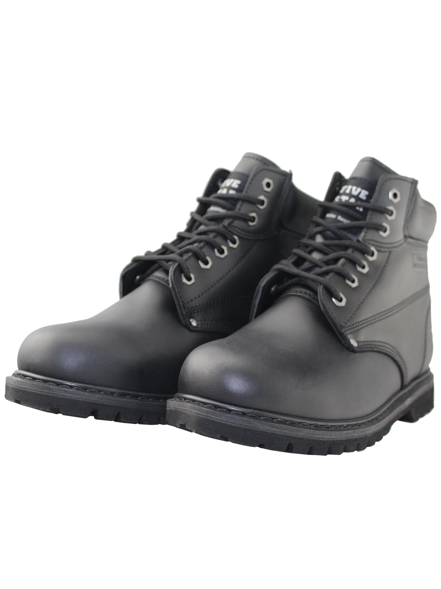 walmart mens black work shoes