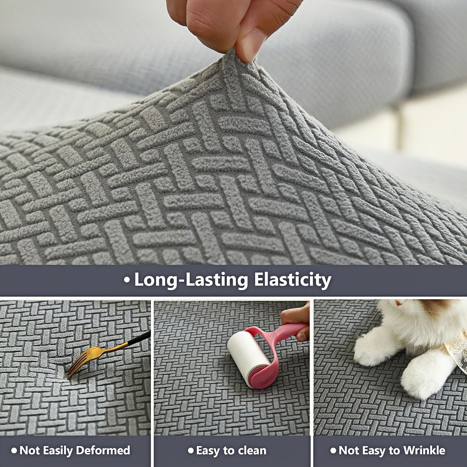 Large Sofa Arm Covers Recliner Couch Armrest Covers Chair Arm Covers, Wear & Tear Protection (Beige,2 Pack )