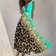 thumbnail image 2 of Vestido Corto de Verano de Moda sin Mangas con Cuello en V Impreso Vestido Casual Grande Del Doblado para Diario, 2 of 5