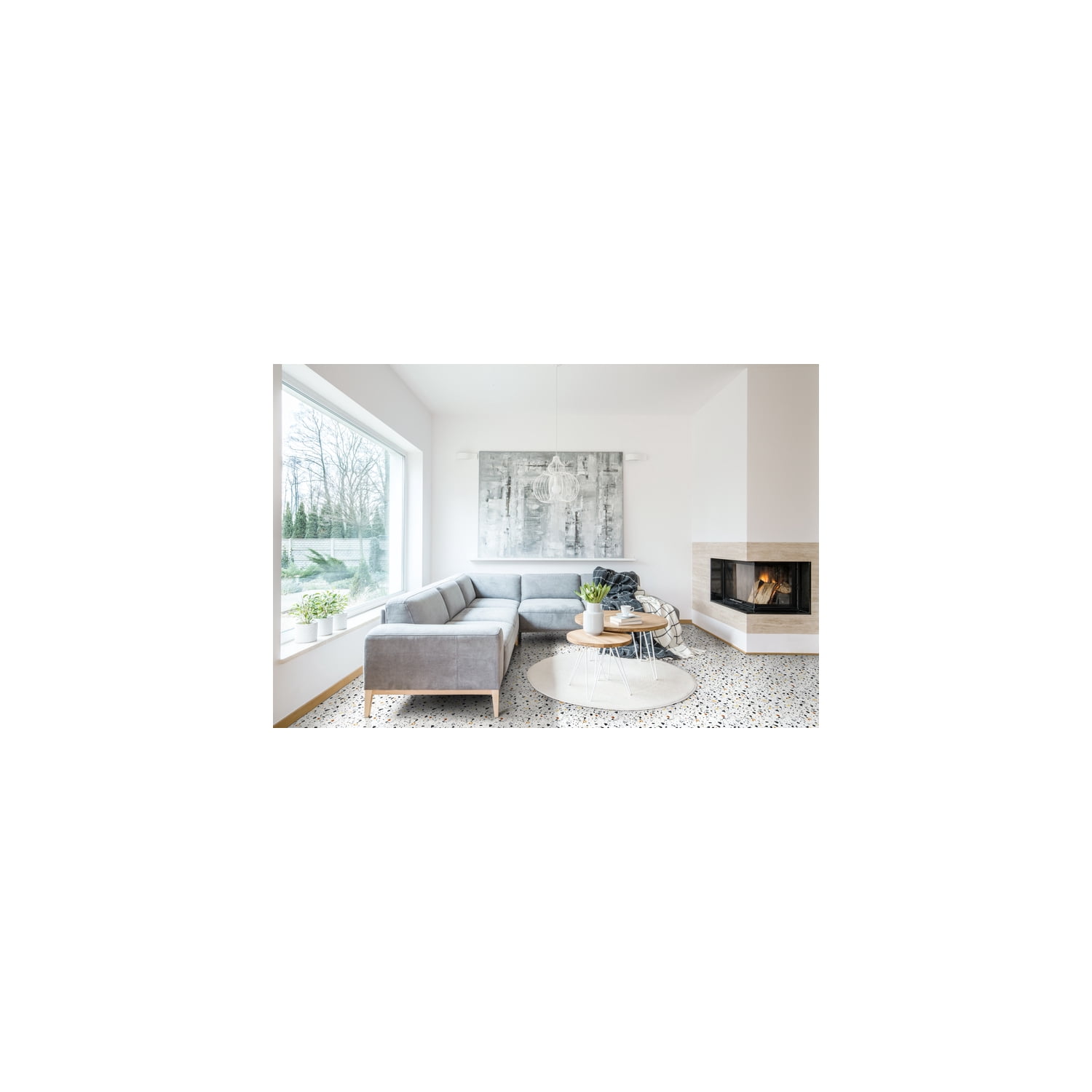 HomeStock Renaissance Refinement Mosaic 12x12 Self Adhesive Vinyl Floor Tile - 20 Tiles/20 sq. ft., Simple Peel & Stick Installation, Ideal for Home Renovations