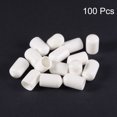 thumbnail image 2 of Uxcell 100pcs Round Rubber End Caps 9mm White Vinyl Cover Screw Thread Protectors, 2 of 6