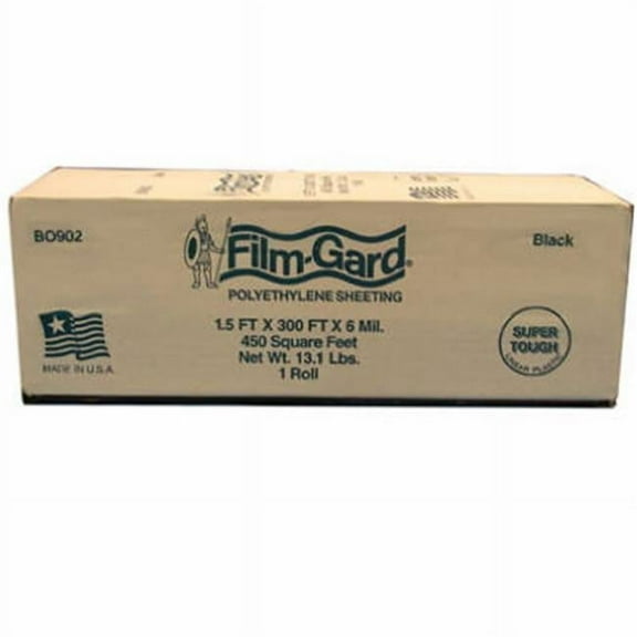 Berry Plastics 626002 12 in. x 300 ft. 6 Mil, Black Linear Polyethylene Sheeting