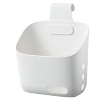 Loetky Hanging Plastic Baskets for Organizing Over the Door/Wall Mount Cabinet Organizer Storage Basket in Kitchen Bathroom Shower Hanging Basket with Holes Bedroom Small Storage Basket