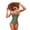 Army Green, variant on Casual Women's Sports Slim Color Solid Conservative Fashion Style Bikinis Tops Bikini Swimsuit