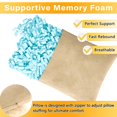 thumbnail image 2 of 1 MIDDLE ONE 2 Pack Small Pillow Memory Foam Mini Pillow 11 X 7 Inches for Travel Sleeping Nap and Neck Knee Lumbar Support Tiny Pillow Cushion for Pet Dogs (Camel), 2 of 4