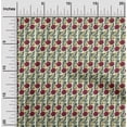 thumbnail image 1 of oneOone Cotton Poplin Fabric Leaves & Floral Block Fabric Prints By Yard 42 Inch Wide, 1 of 4