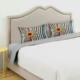 thumbnail image 3 of Yayeee Pillowcase Standard Size Set of 2 Satin Wrinkle Resistant Pillow Case, Geometric Stripes, 3 of 7