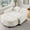 Beige, variant on MOONMISS Oversized Chair and A Half, Chenille Tufting Accent Cozy Reading Sofa Chair with Storage Ottoman, Upholstered Loveseat Chaise Lounge Sofa with Adjustable Back for Living Room,Brown