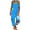 Blue, variant on Women's Plus Size Baggy Wide Leg Overalls Casual Loose Jumpsuit Rompers Buttons Floral Printed Suspender Jumpsuit on Clearance