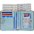 thumbnail image 3 of CAILDANL Small Wallet for Women, Slim Bifold Credit Card Holder, Compact RFID Blocking Cash Wallet, Billfolds Thin Leather Zipper Pocket, Mini Wallet Gift for Ladies Teen Girls Travel with ID Window, 3 of 7