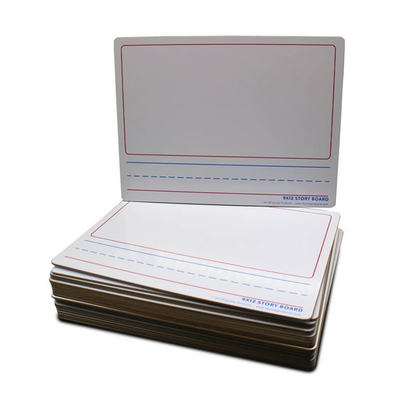 9 X 12 Two Sided Story Marker Board Bulk Class Pack Of 24