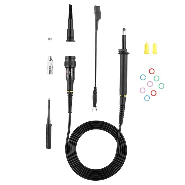 P4250 Oscilloscope BNC Test Lead Kit, 100:1 2kV 250MHz High Voltage Probe, Alligator Clip