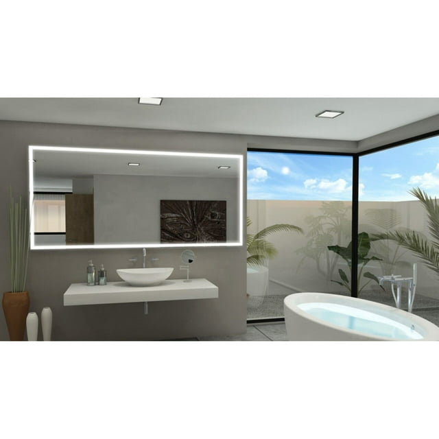 Paris Mirror Dimmable Galaxy Illuminated Rectangle Vanity Mirror