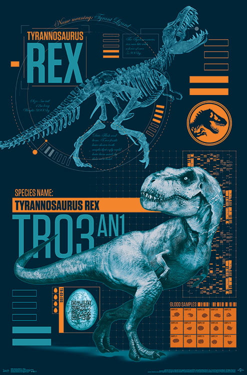 Tyrannosaurus print jurassic artwork. T Rex on motorbike poster book page art