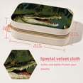 thumbnail image 5 of Crocodile Velvet Portable Decorative Box with Removable Compartment - Jewelry Stand, Necklace Organizer, and Gift, 5 of 7