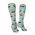 thumbnail image 3 of Honeii Fox Print Calf Socks Sports Socks Seamless Toe, Trouser Socks,Knee High Long Socks for Women and Men-One Size, 3 of 8