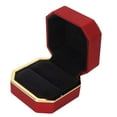thumbnail image 3 of Lighting Ring Box, Engagement Pure Color Light Up Ring Case Luxurious  For Surprise Red, 3 of 8