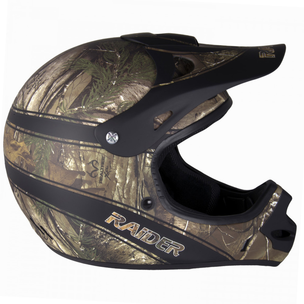Raider Ambush Motocross Helmet / Realtree Camo DOT Approved - Large