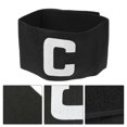 thumbnail image 3 of Brassard de Capitaine de Soccer Soccer Ajustable Joueur de Soccer Rugby Basketball (Noir), 3 of 3