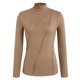 thumbnail image 5 of HongQid Women's Long Sleeve Mock Turtleneck Shirts 2025 Fleece Lined Base Layer Slim Fit Thermal Underwear Tops, 5 of 6