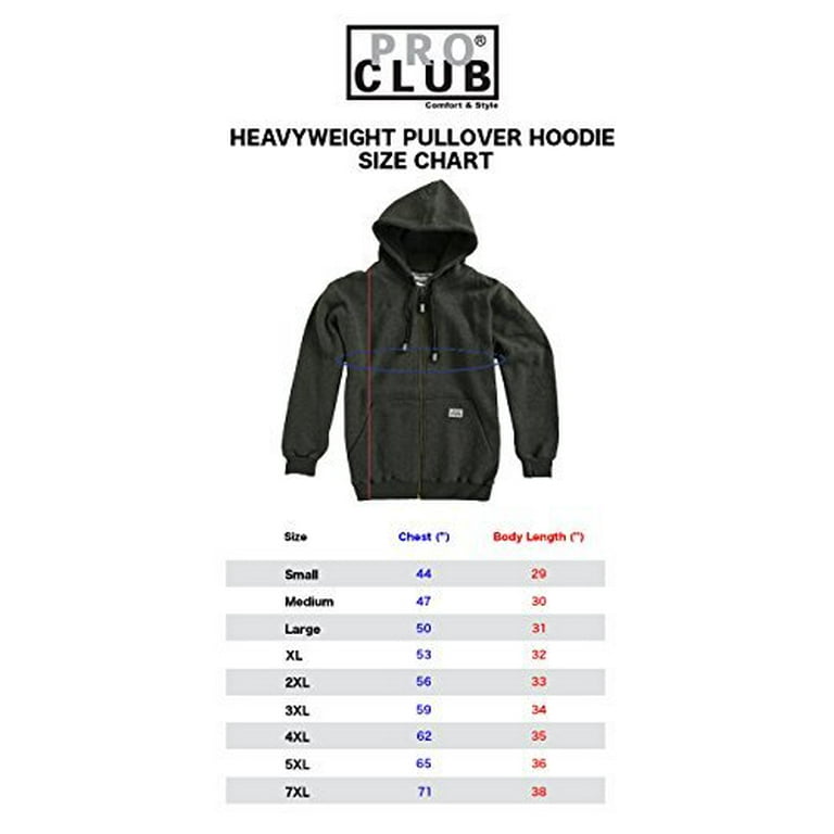Pro Club Men's Heavyweight Full Zip Fleece Hoodie, Green