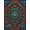 Blue, Pattern 6, variant on ODIKA 4' x 6' Machine Washable Non-Slip Area Rug, oriental paisley High Traffic Rug, Blue, 1307987