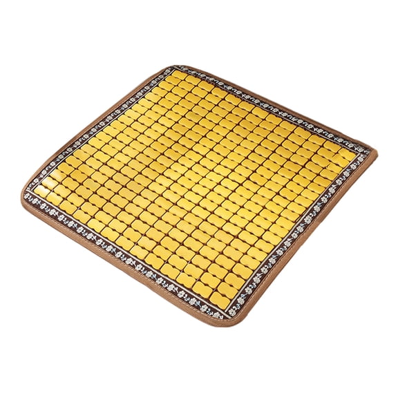 YFGEFTR Summer Cooling Seat Cushion Mahjong Style, Bamboo Mat for Chair, Breathable and Non Slip, Lightweight for Home
