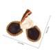 thumbnail image 2 of Moluckfu 5Pares Botones De Cuerno Para Abrigo Color Chocolate Con Cordón De Cuero Artificial Para Ropa, 2 of 6