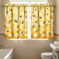 thumbnail image 4 of Feledorashia Kitchen Curtains, Window Curtains, 2D Printed Short Panels Washable Decorative Kitchen Window Treatments, Polyester Fabric, Light Filtering, Durable and Easy Care, 4 of 7