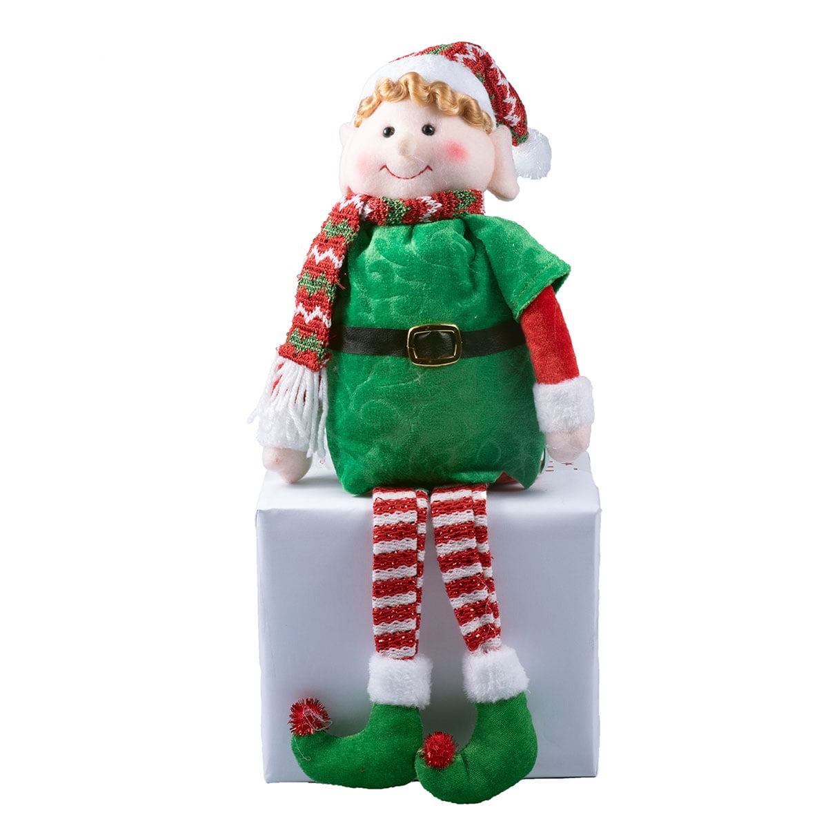 Christmas Elf - Green Shelf Elf Doll - Plush Toy Figure - Holiday