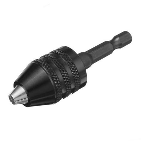 

BToBackyard Drill Chuck Converter Adapter 0.3-8mm For Drilling Black/Silver Keyless 1/4 Inch 1PC Quick Change 0.6-8mm Hex Shank