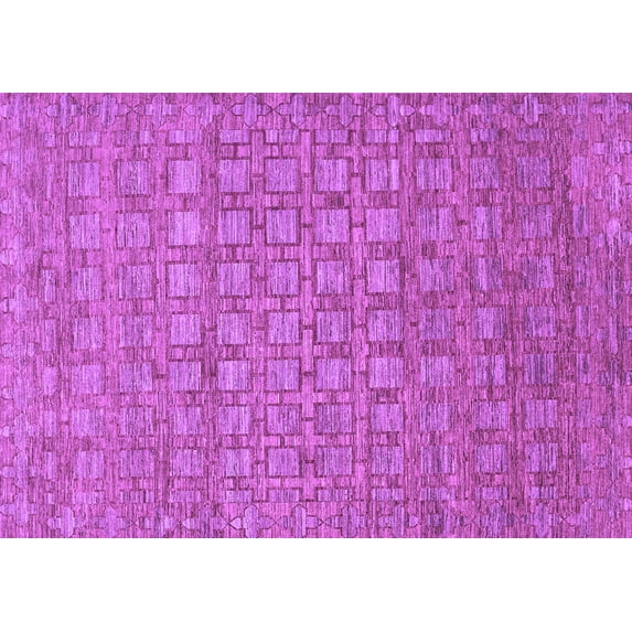 Ahgly Company Indoor Rectangle Abstract Purple Contemporary Area Rugs, 4' x 6'