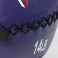 thumbnail image 4 of Titan Fitness 14 LB Soft Leather Medicine Wall Ball, Purple Color-Coded Weighted Wall Ball, Full Body Dynamic Exercise Med Ball, Core Fitness, Strength Training, Exercise Conditioning, 4 of 7
