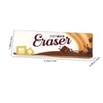 thumbnail image 3 of Plastic Eraser, Resilient Classroom Stationery With Ribbed Surface, for Office Writing, Beige, 3 of 6